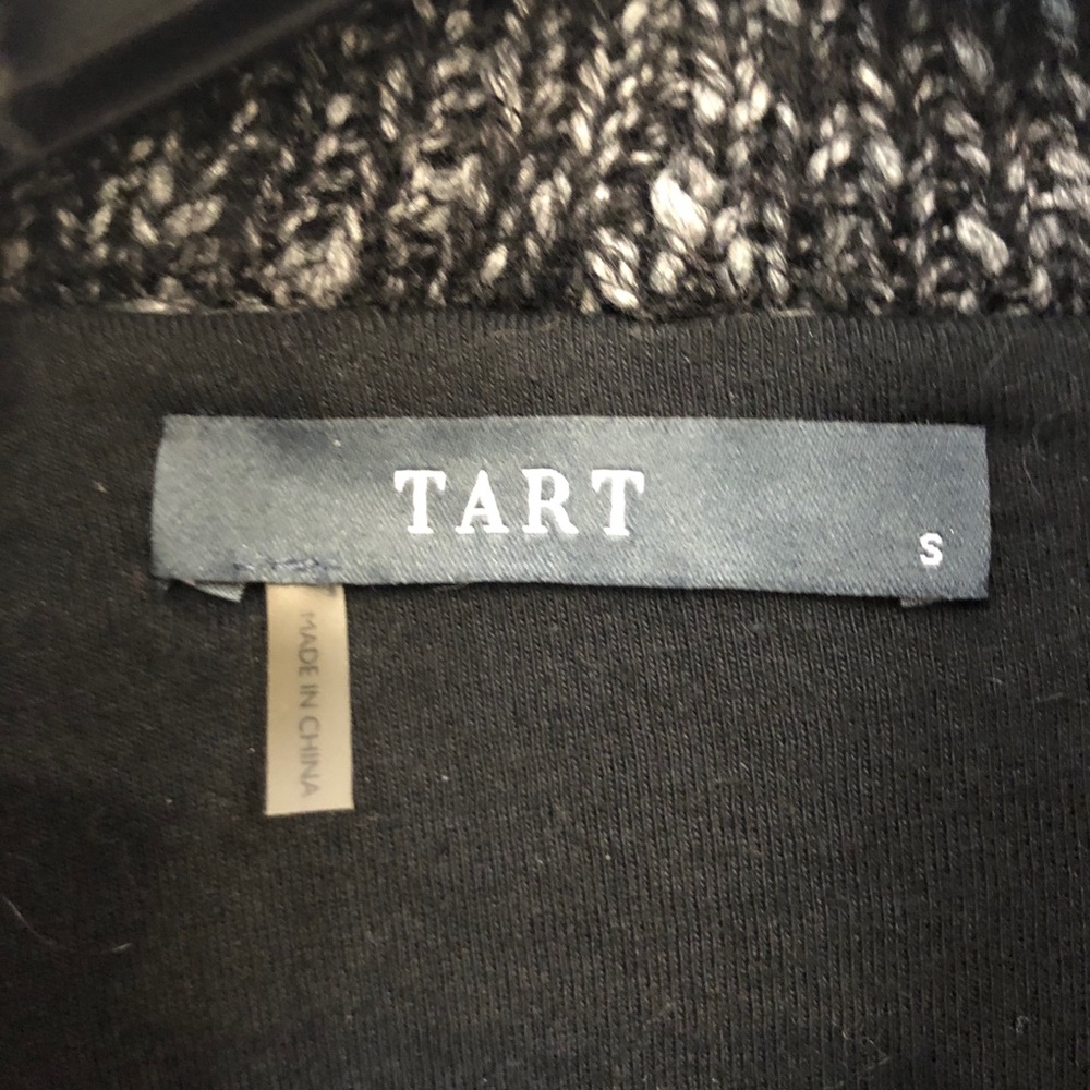Tart Sweater Jacket black tweed, Sz S - Picture 7 of 15